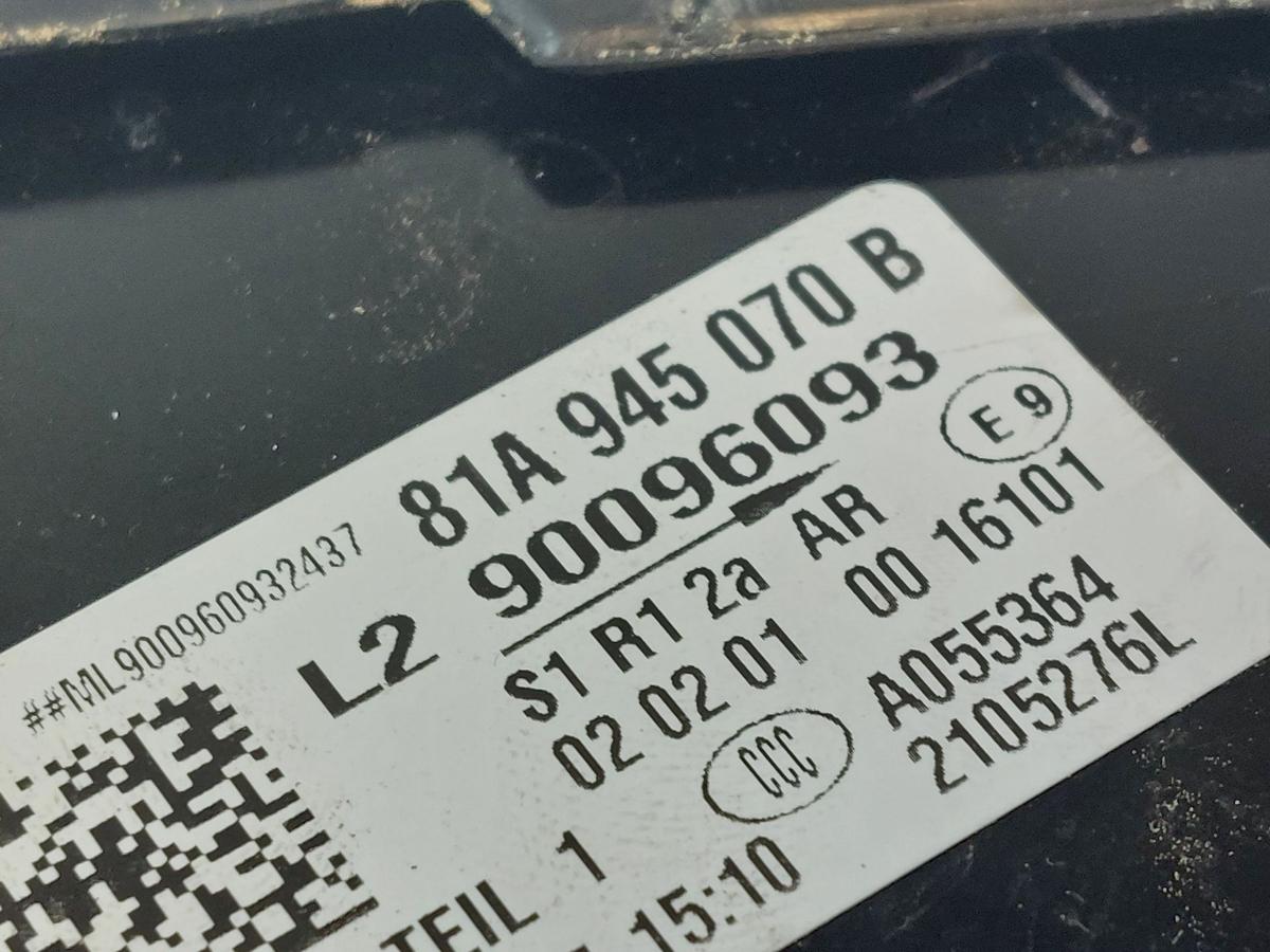 Audi Q2 Typ AG Rückleuchte rechts Rücklicht Heckleuchte OEM NICHT LED