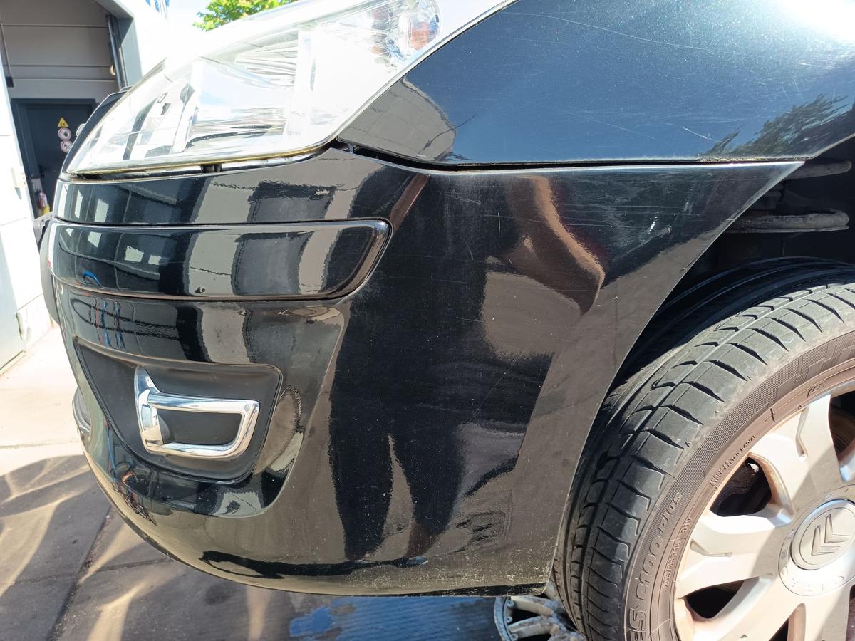 Citroen C4 original Sto&szlig;stange F&auml;nger vorn Front KTV Perla Nera Bj 2009 Facelift