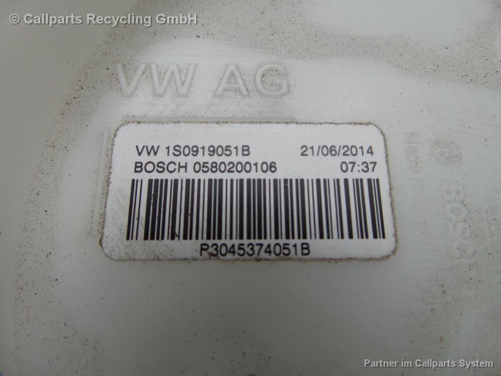 VW Up Bj. 2015 Kraftstoffpumpe Tankpumpe Pumpe 1S0919051B