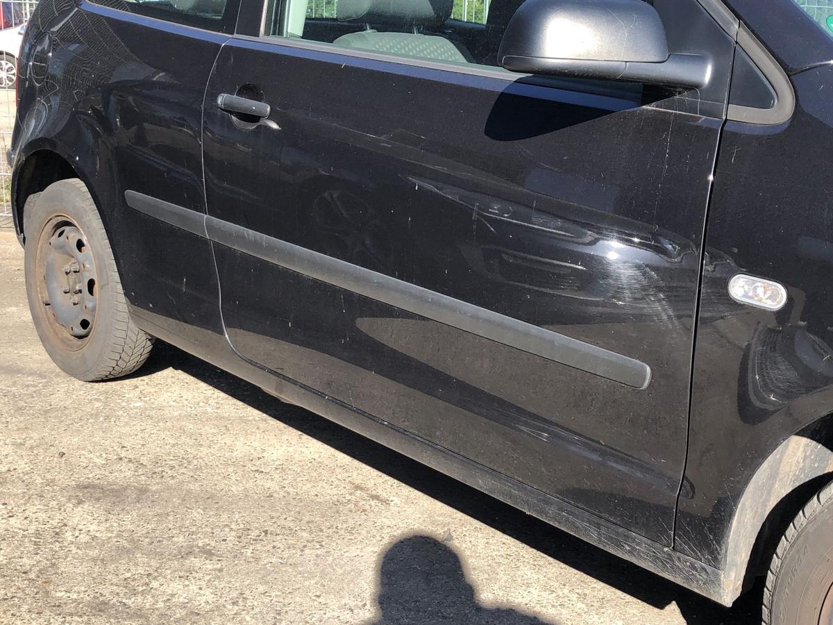 VW Polo 9N 9N1 Tür von rechts Beifahrertür Rohbau LC9Z Black Magic Perl 3trg