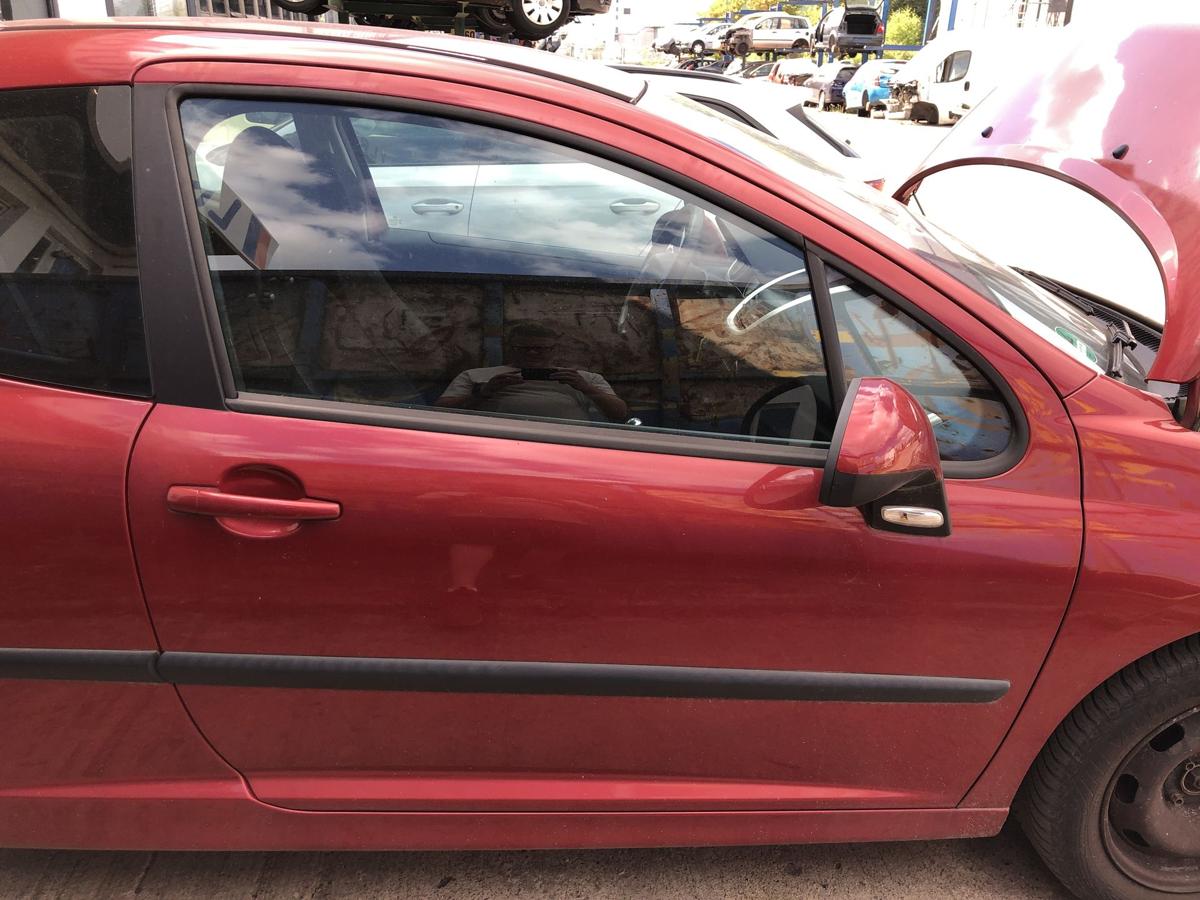Peugeot 207 WA WC T&uuml;r vorn rechts Beifahrert&uuml;r 3trg Roh KJC Rouge Erythree