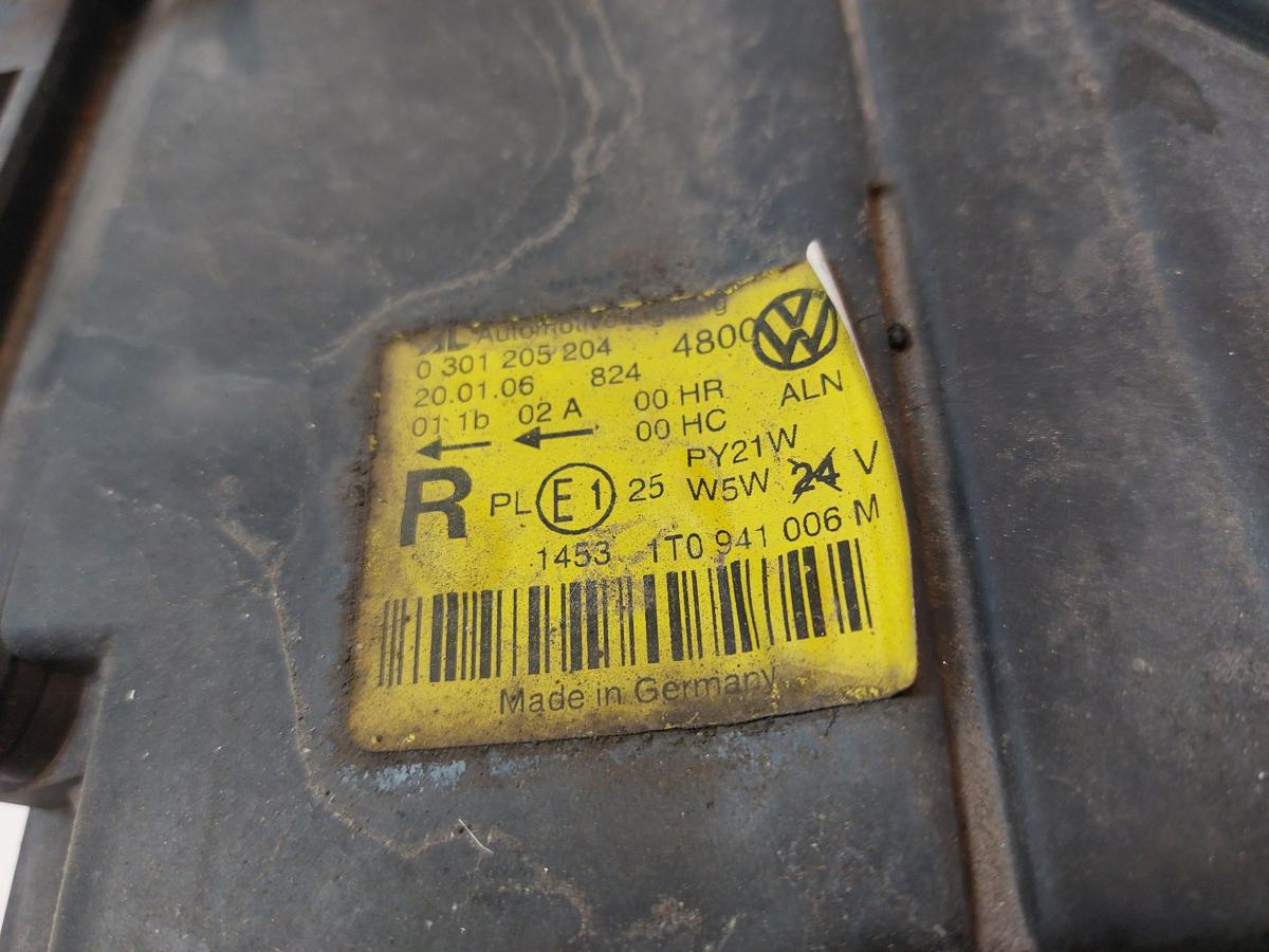 VW Touran 1T 1T1 Scheinwerfer rechts Hauptscheinwerfer Halogen bis 2006
