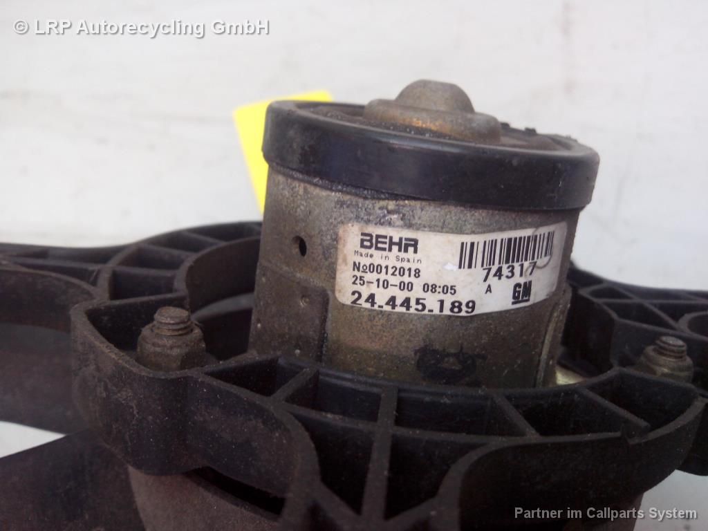 Opel Corsa C original Elektrolüfter 24445189 mit Zarge BJ2001