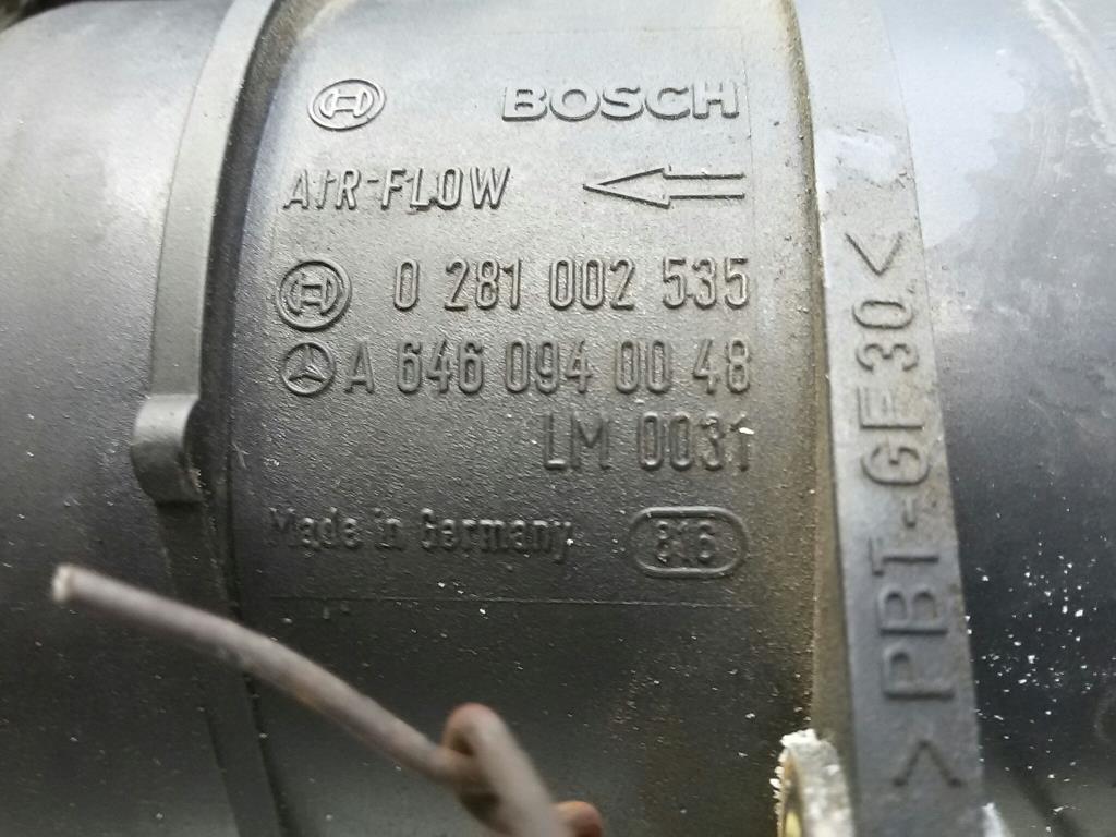 Mercedes 280CDI BJ2005 original Luftmengenmesser 3.2CDI 150kw *648961* 6460940048