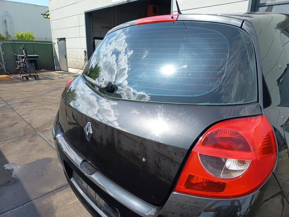 Renault Clio III original Heckklappe mit Scheibe 676 Perlmuttschwarz Bj 2006
