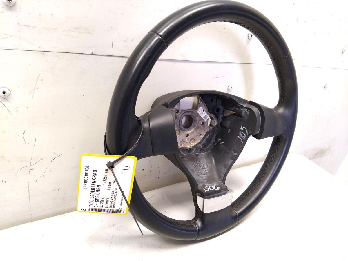 VW Golf 5 1K original 3-Speichen Lederlenkrad schwarz BJ2007