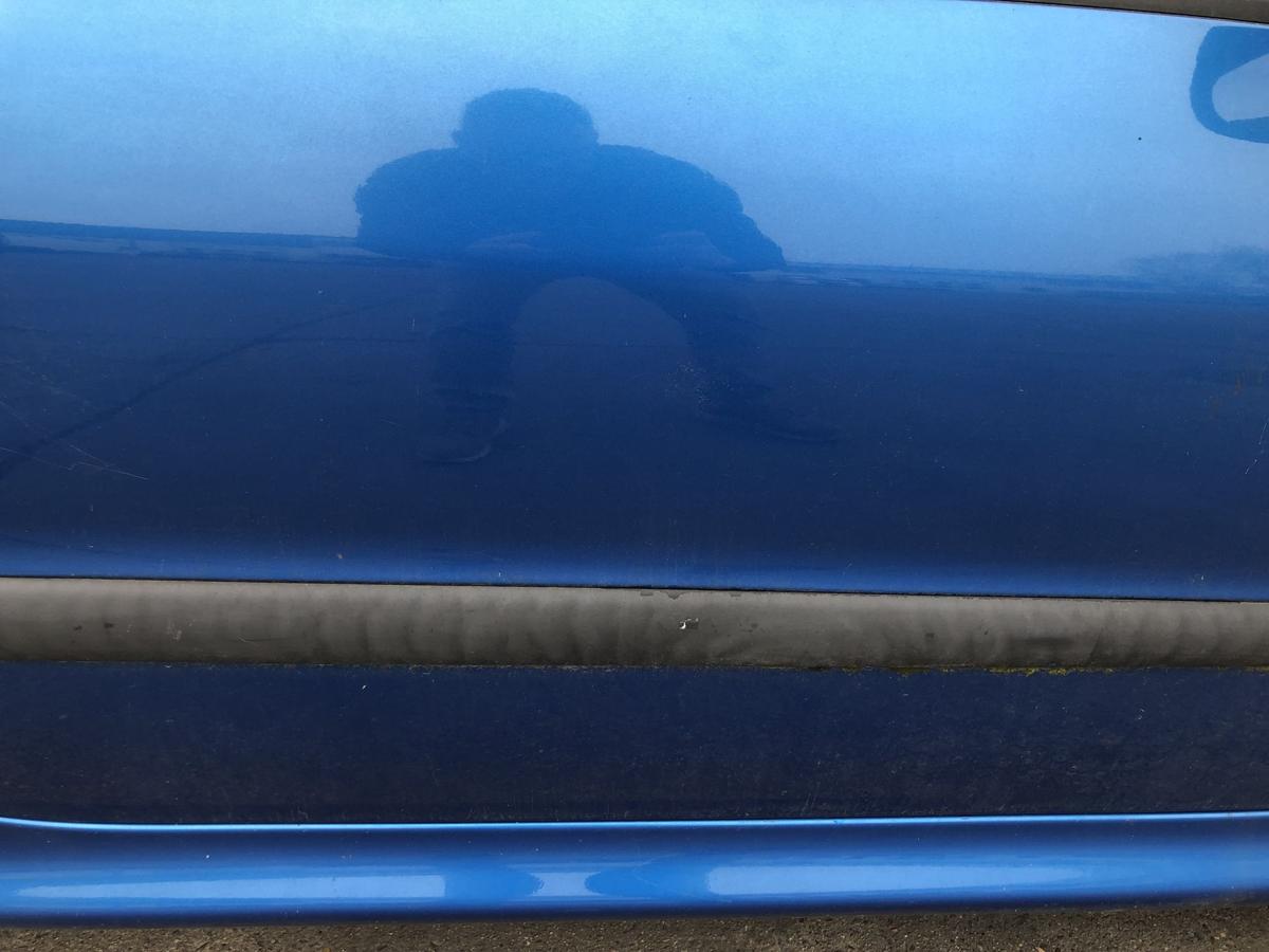 Peugeot 206CC Typ 2D T&uuml;r vorn rechts Beifahrert&uuml;r im Rohbau KMF Poseidon Blau