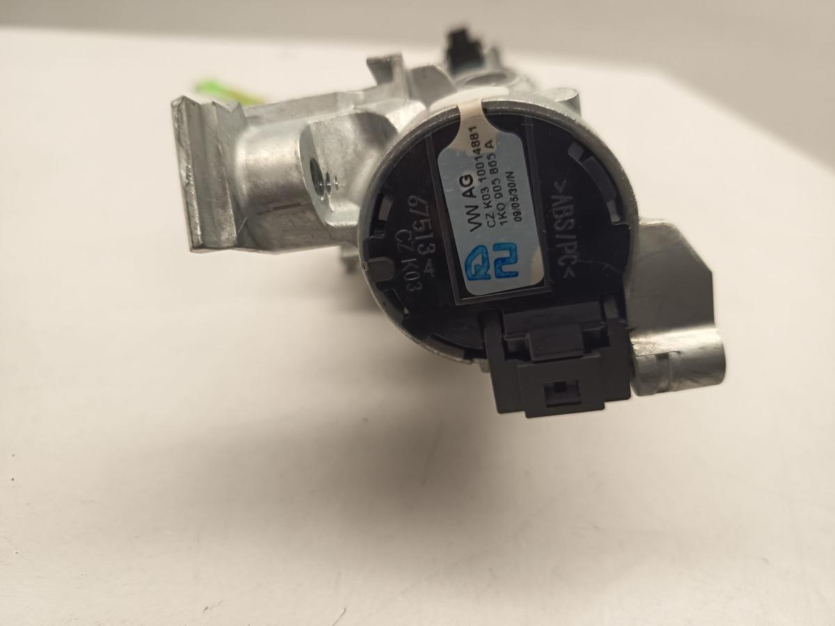 VW Golf VI 6 Bj 2009 original Zündschloss mit 1 Schlüssel 1,4L 59KW Benzin