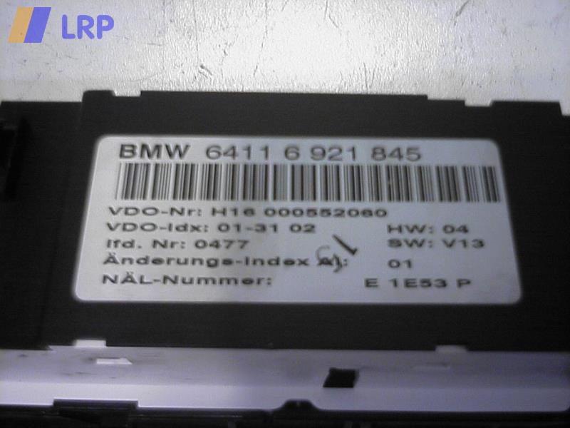 BMW 3-er Reihe E46 Compact Bj.2002 Klimabedienteil 64116921845 H16000552060