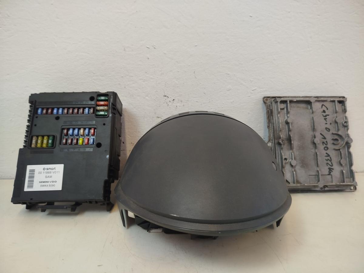 Smart ForTwo 450 Cabrio Tacho Motorsteuerger&auml;t SAM Kombiinstrument 599ccm 45kw