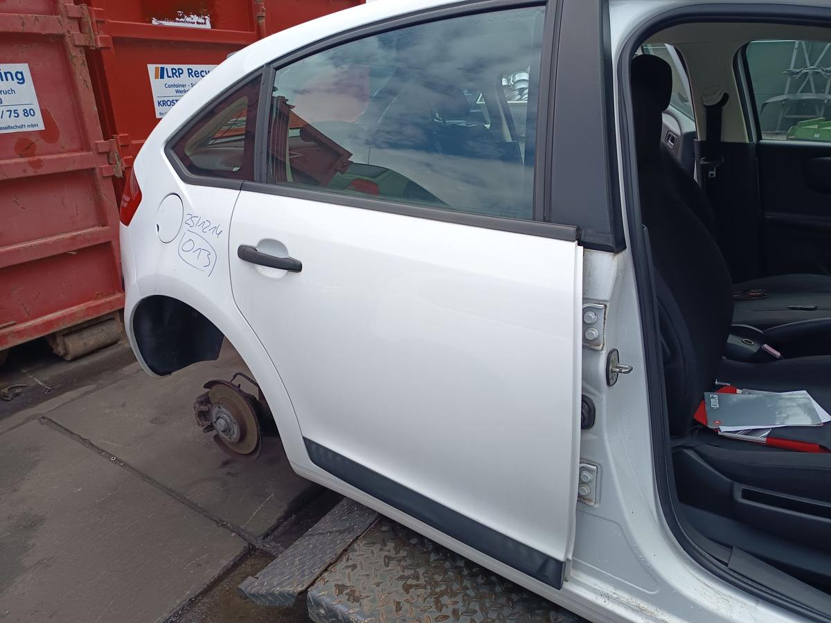 Citroen C4 original Tür hinten rechts Fond 5trg EWP Schneeweiß Bj 2008