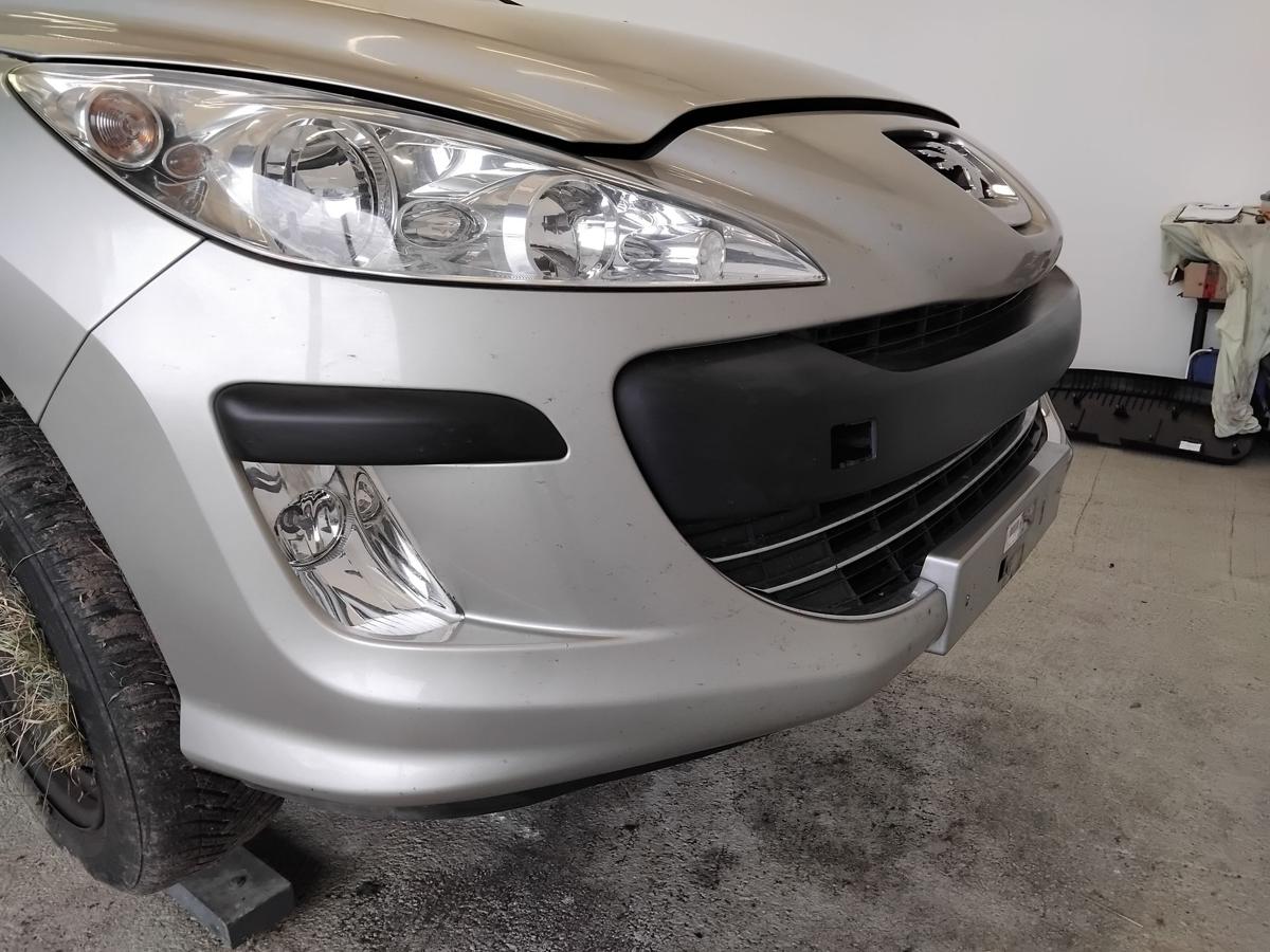 Peugeot 308 I original Sto&szlig;stange Sto&szlig;f&auml;nger vorn aschgraumetallic ETS BJ2009