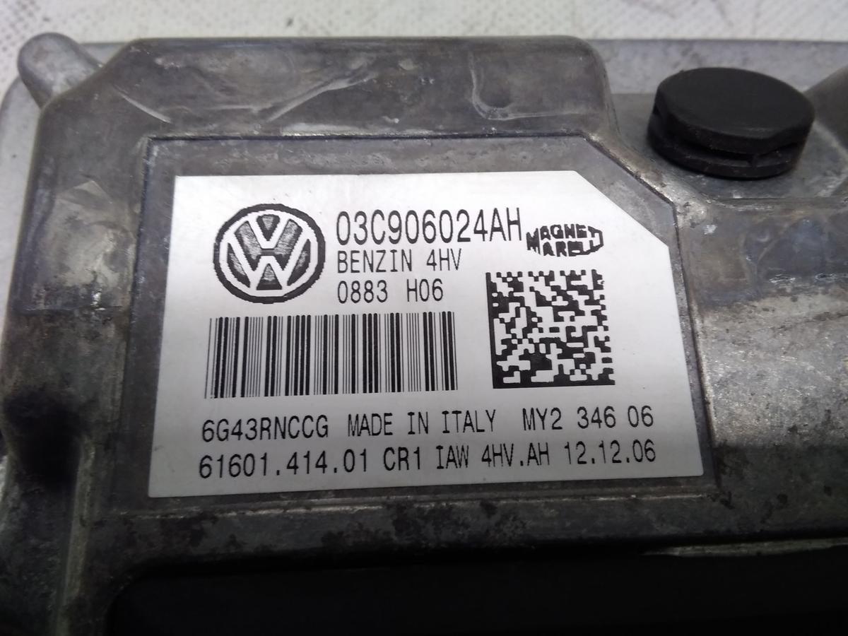 VW Golf 5 1K original Motorsteuergerät 1.4 59kw BUD Schalter BJ2007 03C906024AH