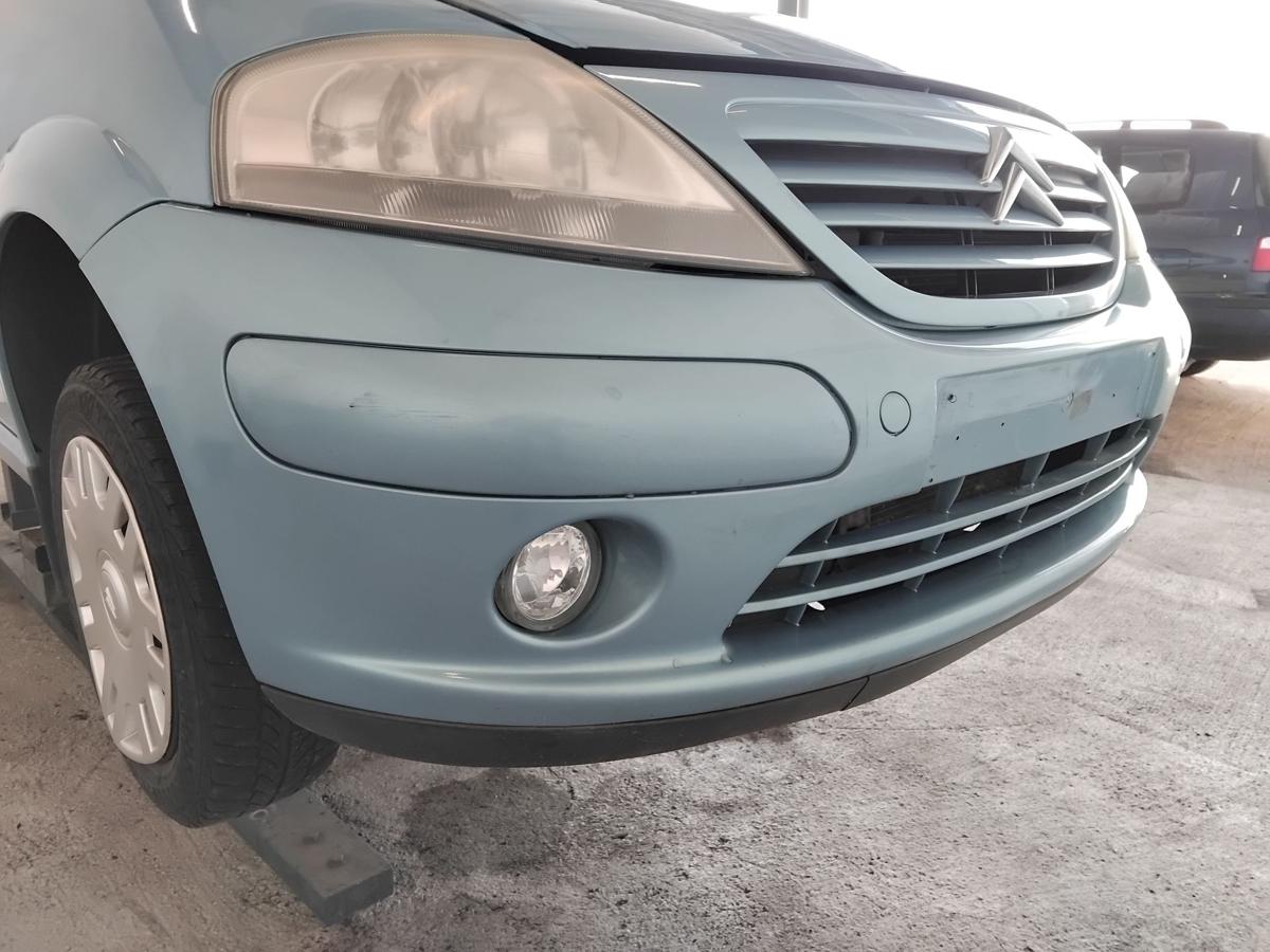 Citroen C3 original Sto&szlig;f&auml;nger Sto&szlig;stange vorn KMY Lucia Blau Metallic BJ2005