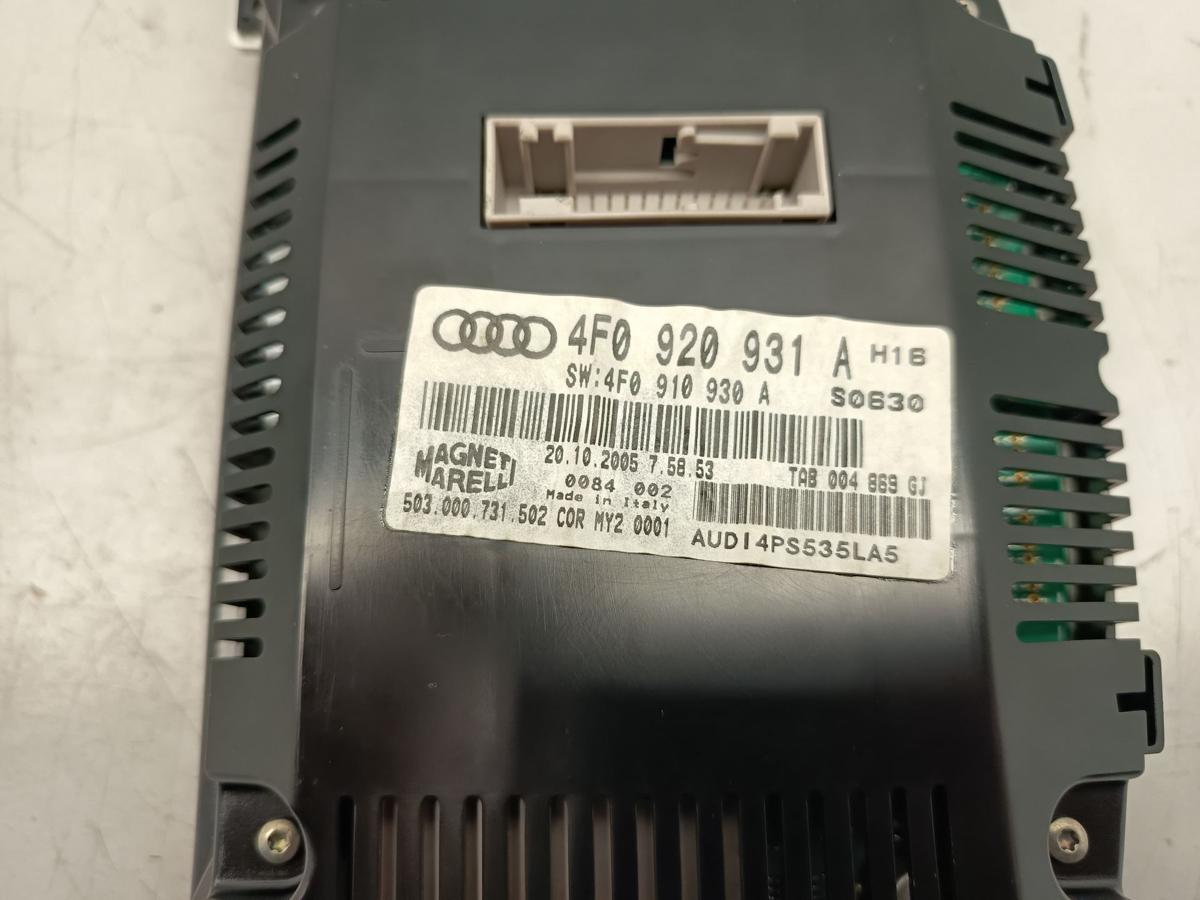 Audi A6 4F original Kombiinstrument Tacho 2.4l 130kW Benzin 4F0920931A Bj 2006