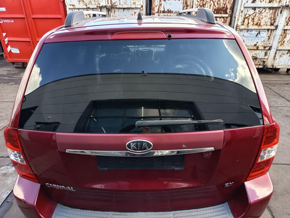 Kia Carnival III original Heckklappe mit Scheibe R9 Rubinrot Bj 2006