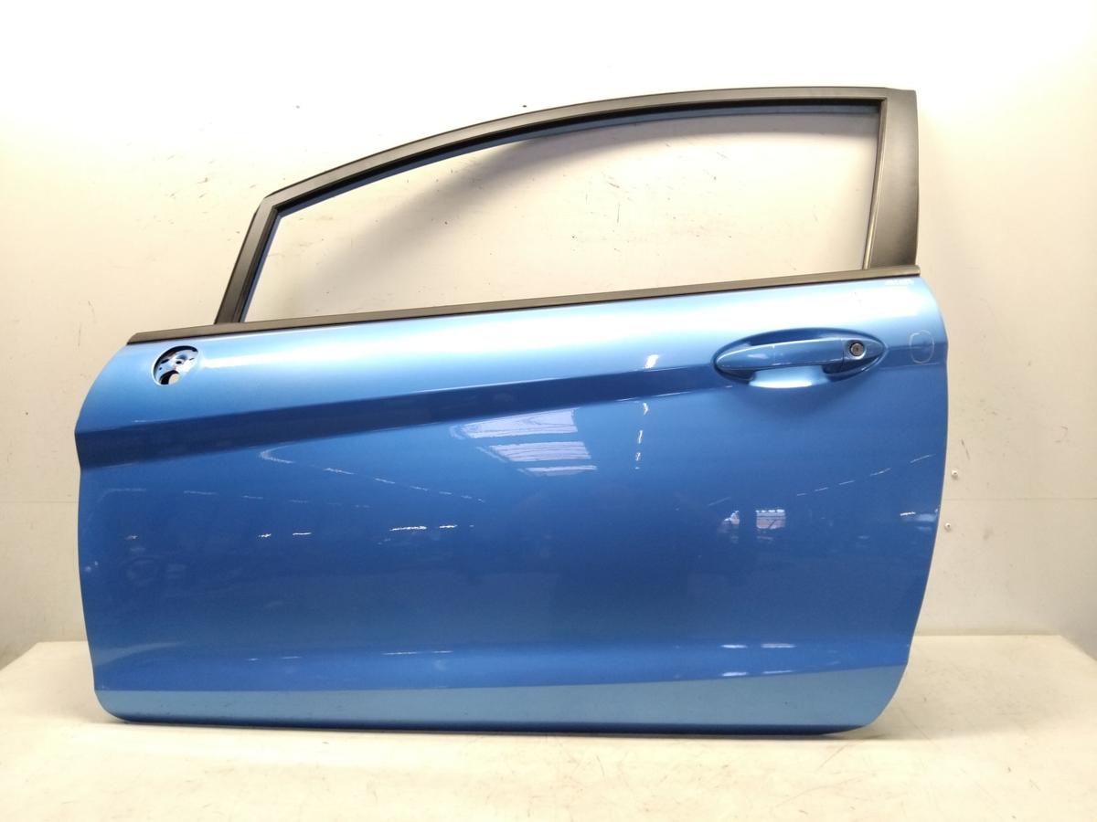 Ford Fiesta JA8 Tür vorn links Fahrertür 3-Türer visionblaumetallic BJ2010