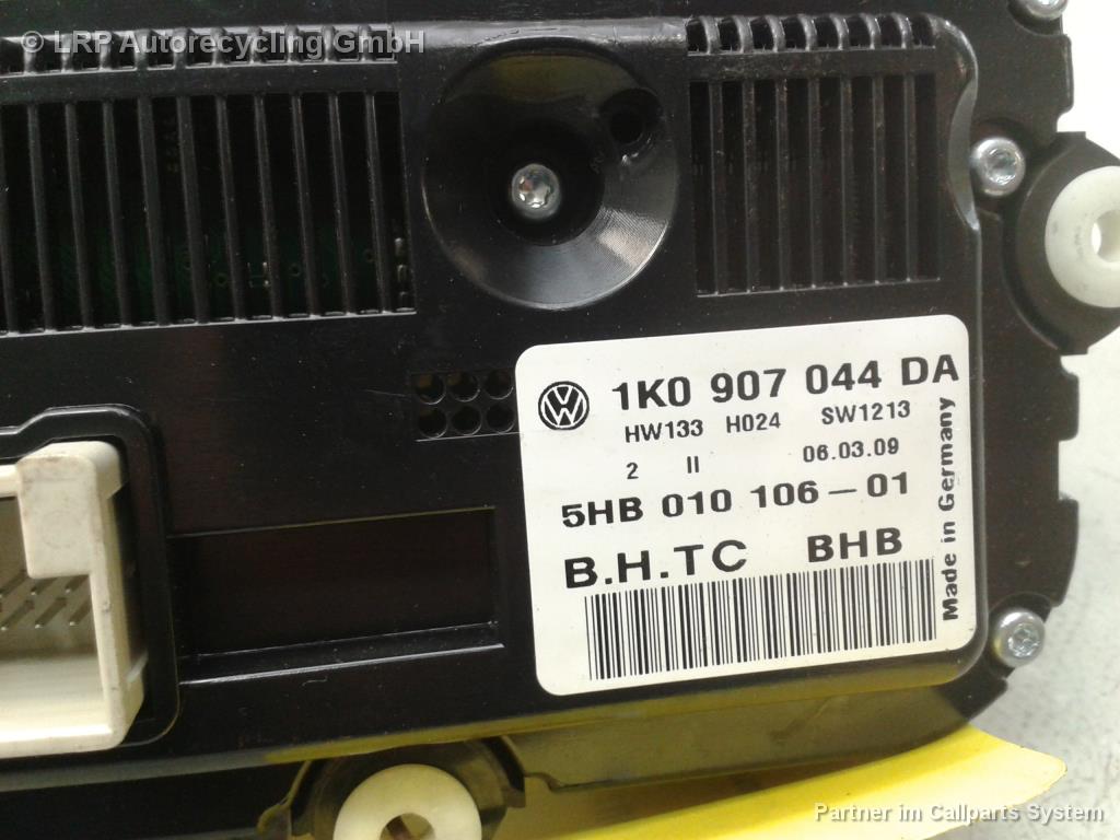 VW Caddy 2K Heizungsregulierung Klimaautomatik 1K0907044DA 5HB01010601 BJ2009