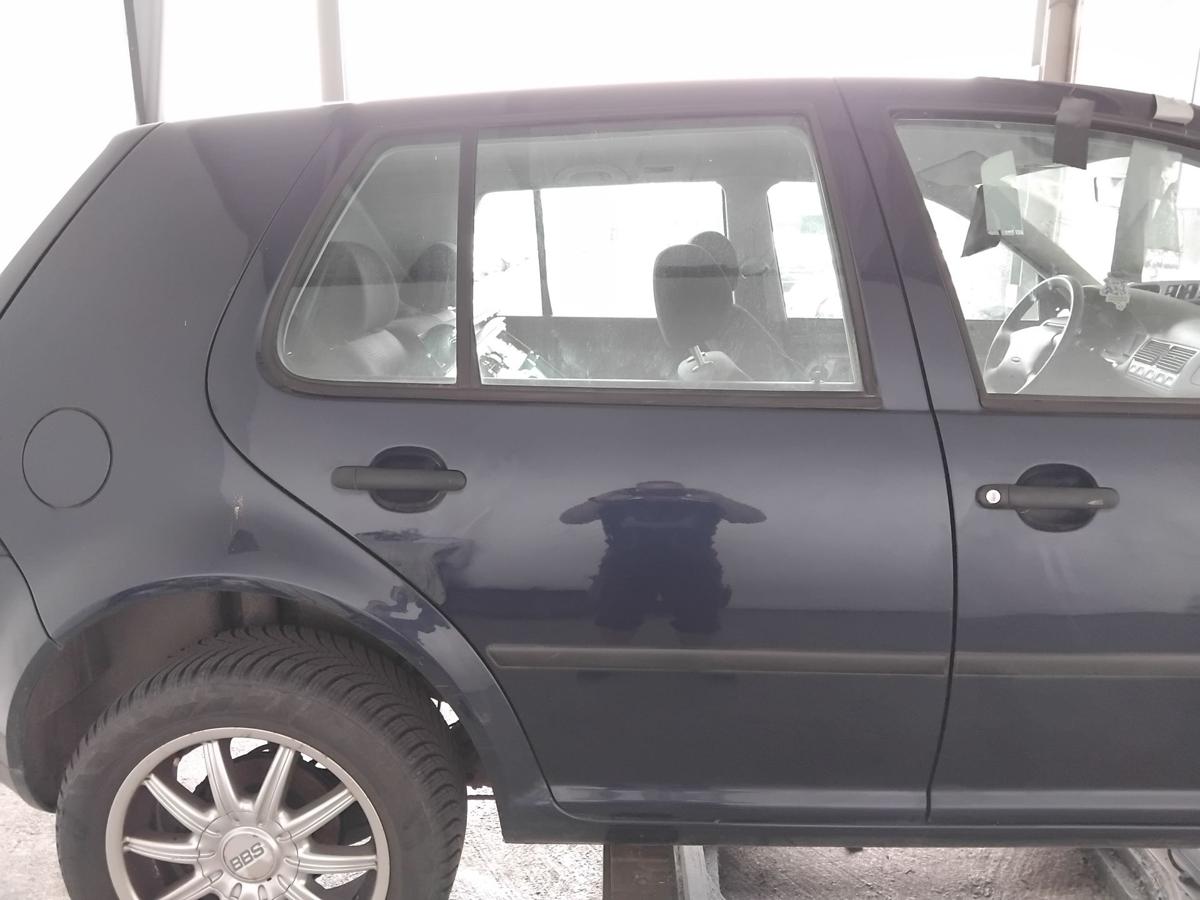 VW Golf 4 1J original T&uuml;r hinten rechts Flie&szlig;heck LB5N Indigoblaumetallic BJ2000
