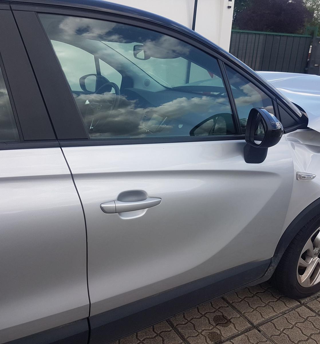 Opel Crossland X T&uuml;r vorn rechts in Z176 Argonsilber Metallic Bj2018 Rohbaut&uuml;r