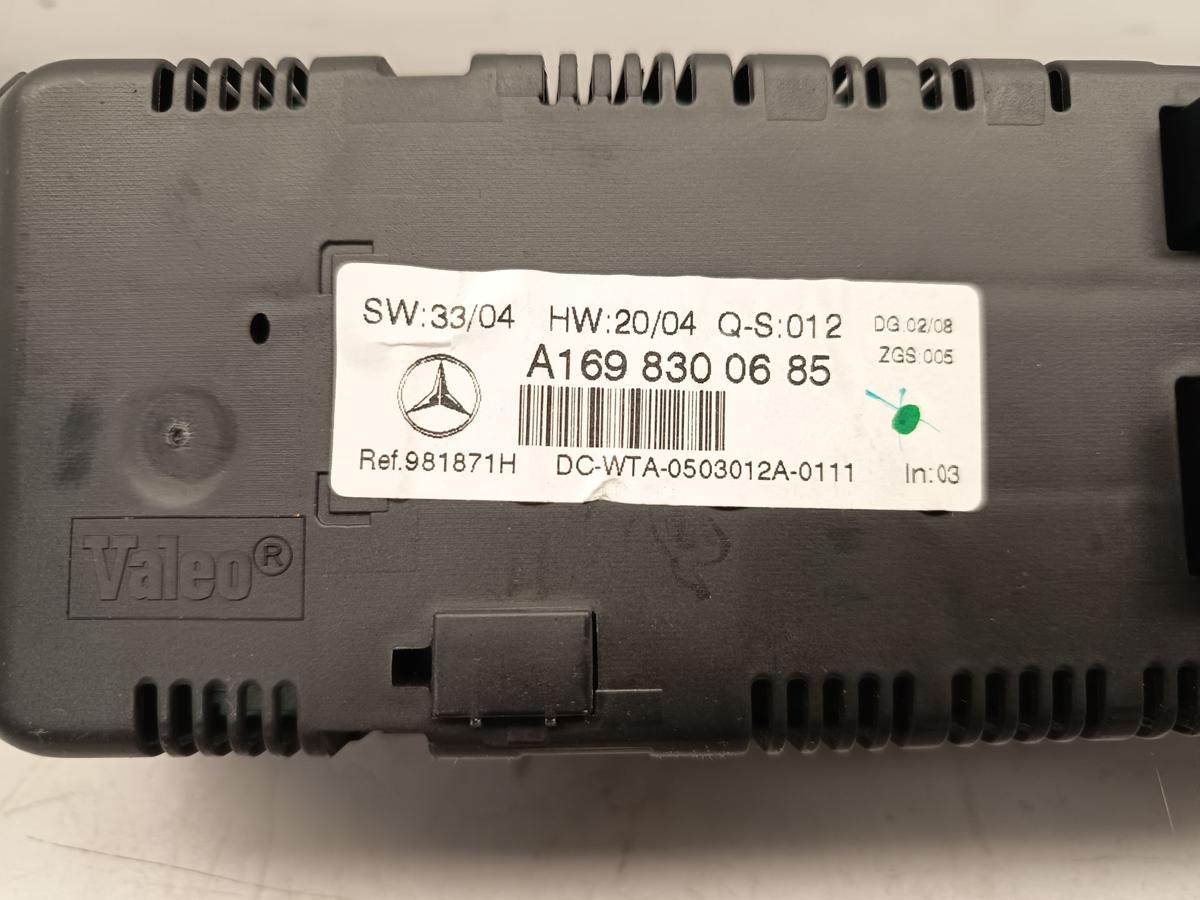 Mercedes A-Klasse original Heizungsbet&auml;tigung Klimaautomatik A1698300685 Bj 2005