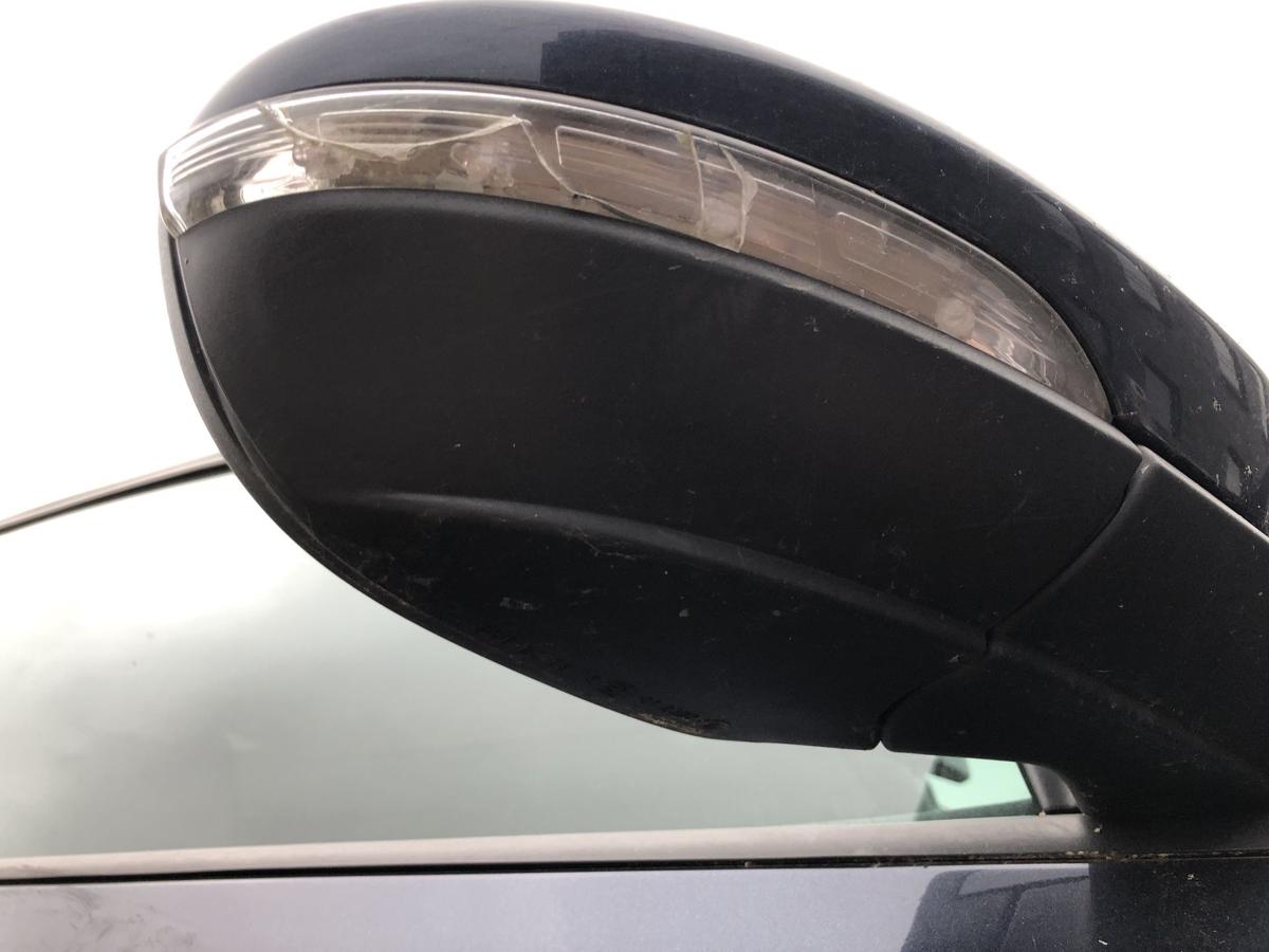 VW Passat 3C B7 Variant Au&szlig;enspiegel rechts Spiegel LH5X blau Blinker defekt