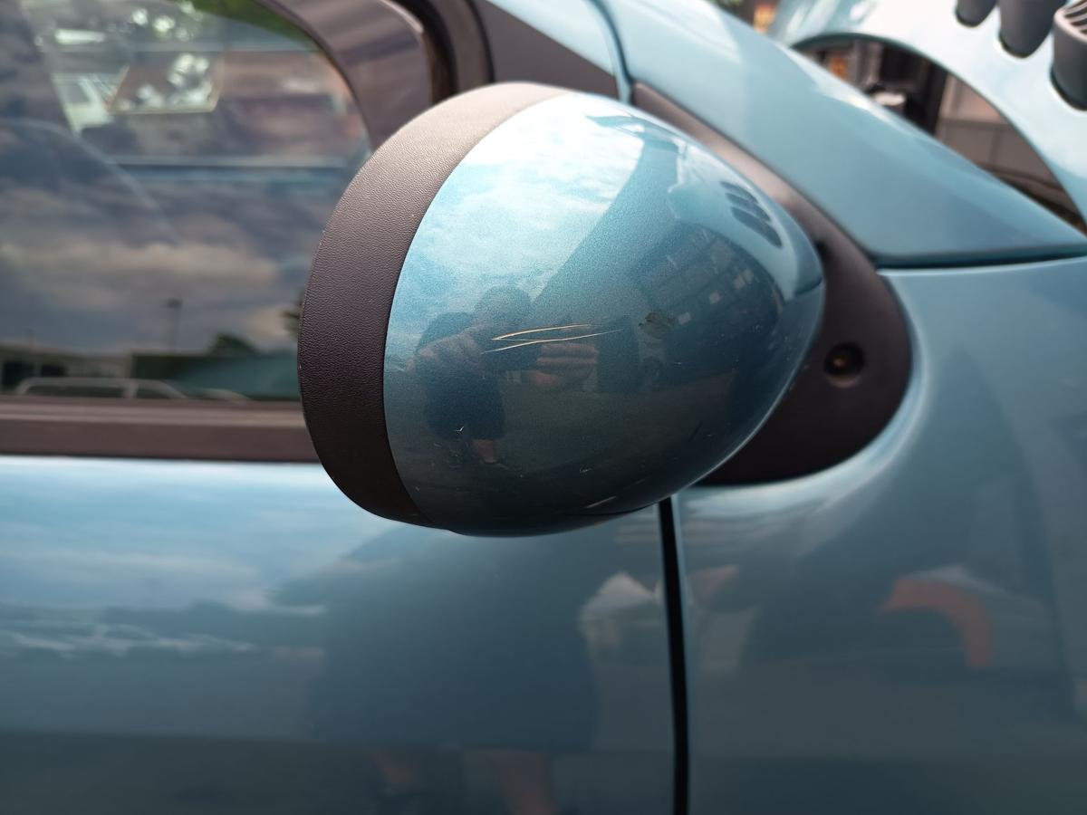 Renault Twingo C06 orig Au&szlig;enspiegel rechts elektrisch TEF47 Zykladenblau Bj 02