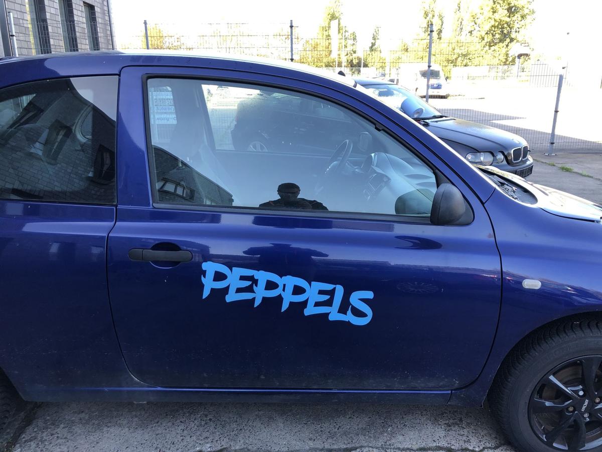 Nissan Micra K12 Tür vorn rechts Beifahrertür Rohbau BW6 Dark Blue Perl 3 türer