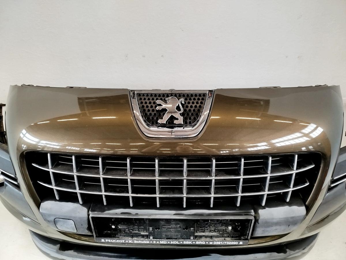 Peugeot 3008 I Typ 0U Stoßfänger vorn Stoßstange Frontschürze KDK Hickory Braun