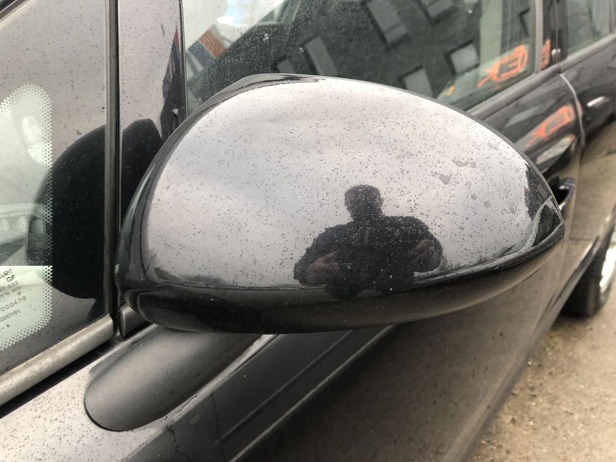 Opel Corsa D Au&szlig;enspiegel links R&uuml;ckspiegel elek Verstellung 2HU Saphirschwarz