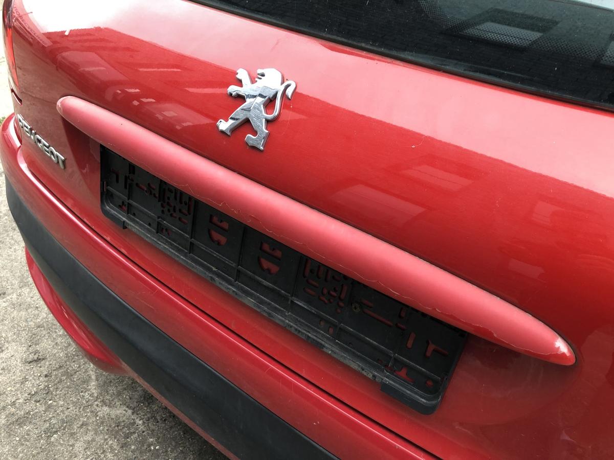 Peugeot 206+ Heckklappe Kofferklappe Kofferraumdeckel Heckscheibe KKN Rouge Aden