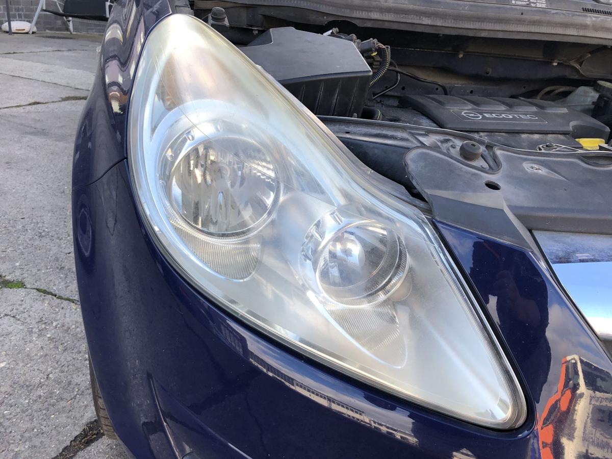Opel Corsa D Scheinwerfer rechts Frontscheinwerfer Halogen OEM Trüb bis 2010