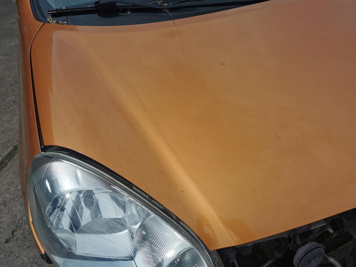 Nissan Micra K13 Motorhaube Haube Klappe Bonnet vorn A55 Orange Perl Kratzer