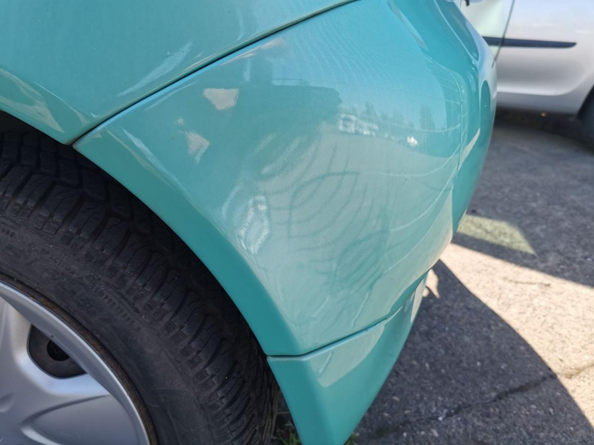 Toyota Yaris XP10 Stossstange Stossfänger Bumper hinten 764 Light Aqua Met 3trg