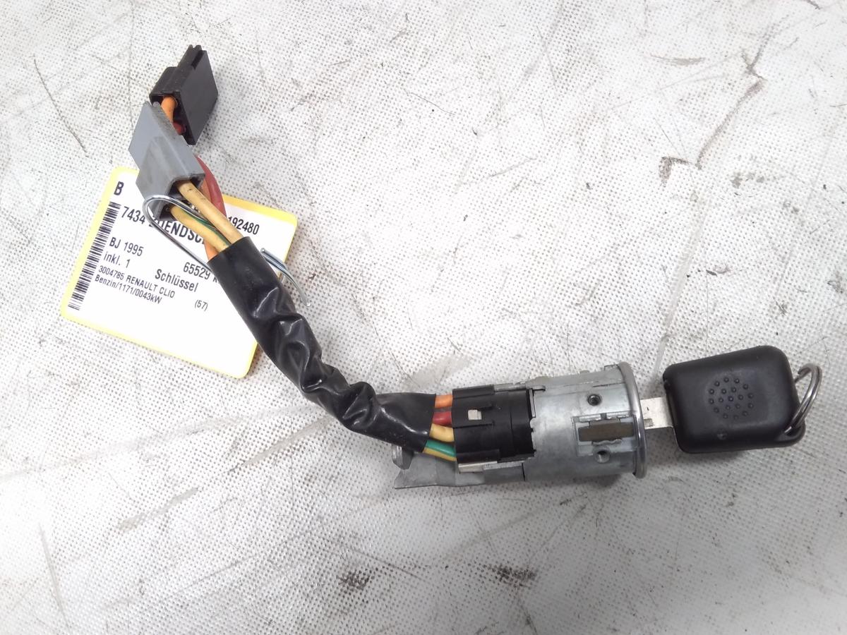 Renault Clio 1 original Zündschloss mit Gehäuse inkl. 1 Schlüssel BJ1995