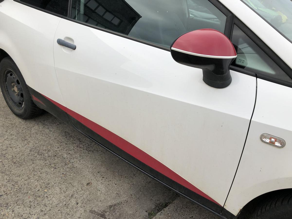 Seat Ibiza 6J T&uuml;r vorn rechts Beifahrert&uuml;r im Rohbau nur 3 t&uuml;rer LB9A Candywei&szlig;