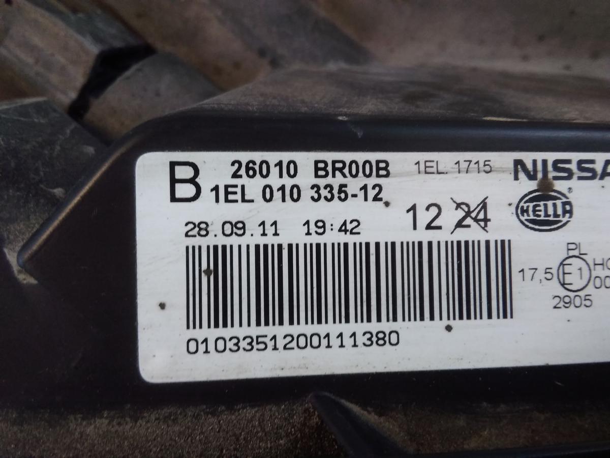 Nissan Qashqai J10 Facelift original Scheinwerfer rechts Hella mit LWR Bj.2011