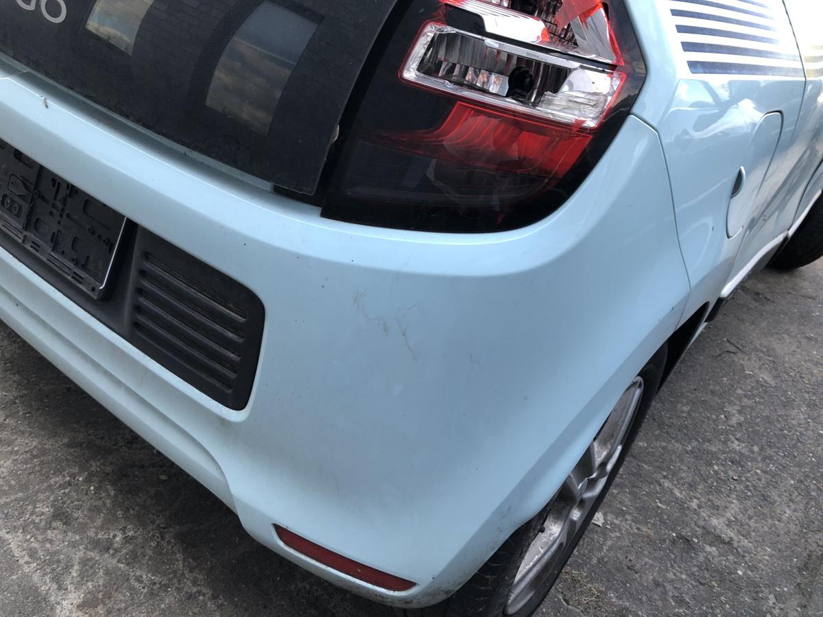 Renault Twingo III Sto&szlig;f&auml;nger hinten Hecksch&uuml;rze Sto&szlig;stange hellblau