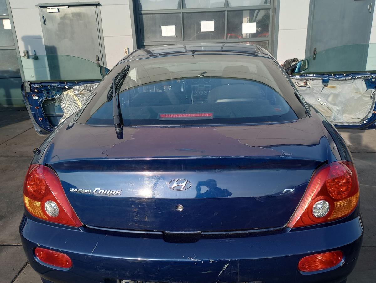 Hyundai Coupé orig Heckklappe mit Scheibe UC Carbon Blue Mica Bj 2002