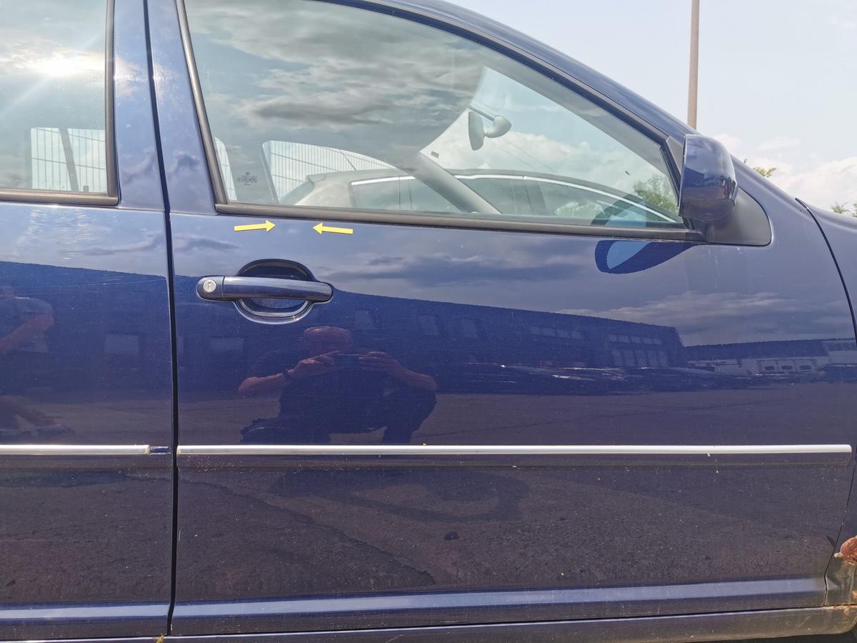 VW Bora 1J Beifahrertür Tür Autotür Rohbautür vorn rechts LB5N Indigoblau Perl