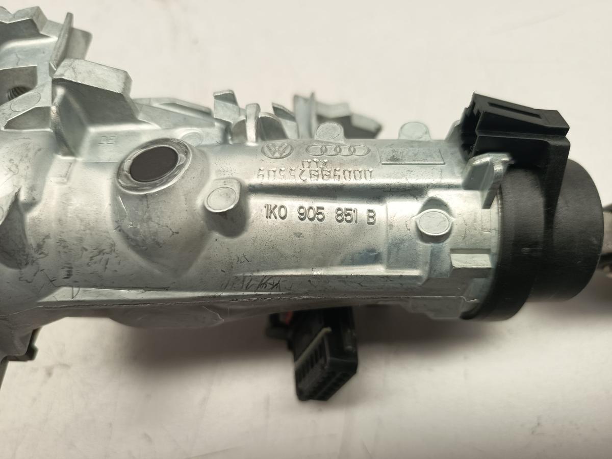 VW Golf VI 6 Bj 2009 original Zündschloss mit 1 Schlüssel 1,4L 59KW Benzin