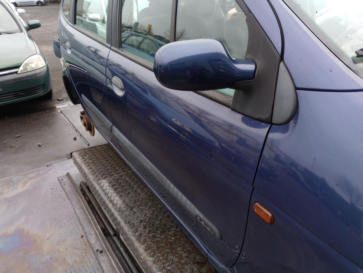 Renault Megane Scenic I original Tür vorn rechts Beifahrer F43 Tintenblau Bj2003