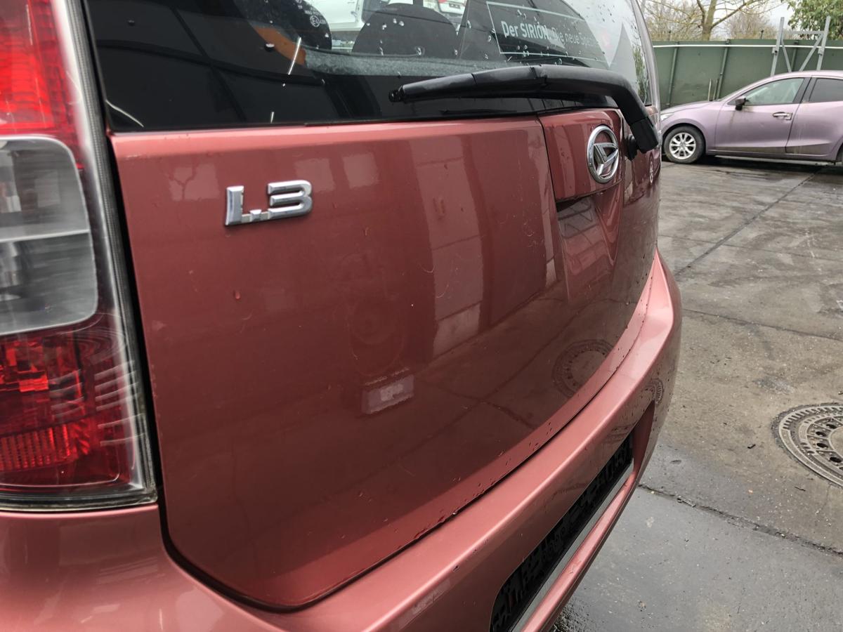 Daihatsu Sirion M300 original Heckklappe mit Scheibe R43 Korall Bj 2005