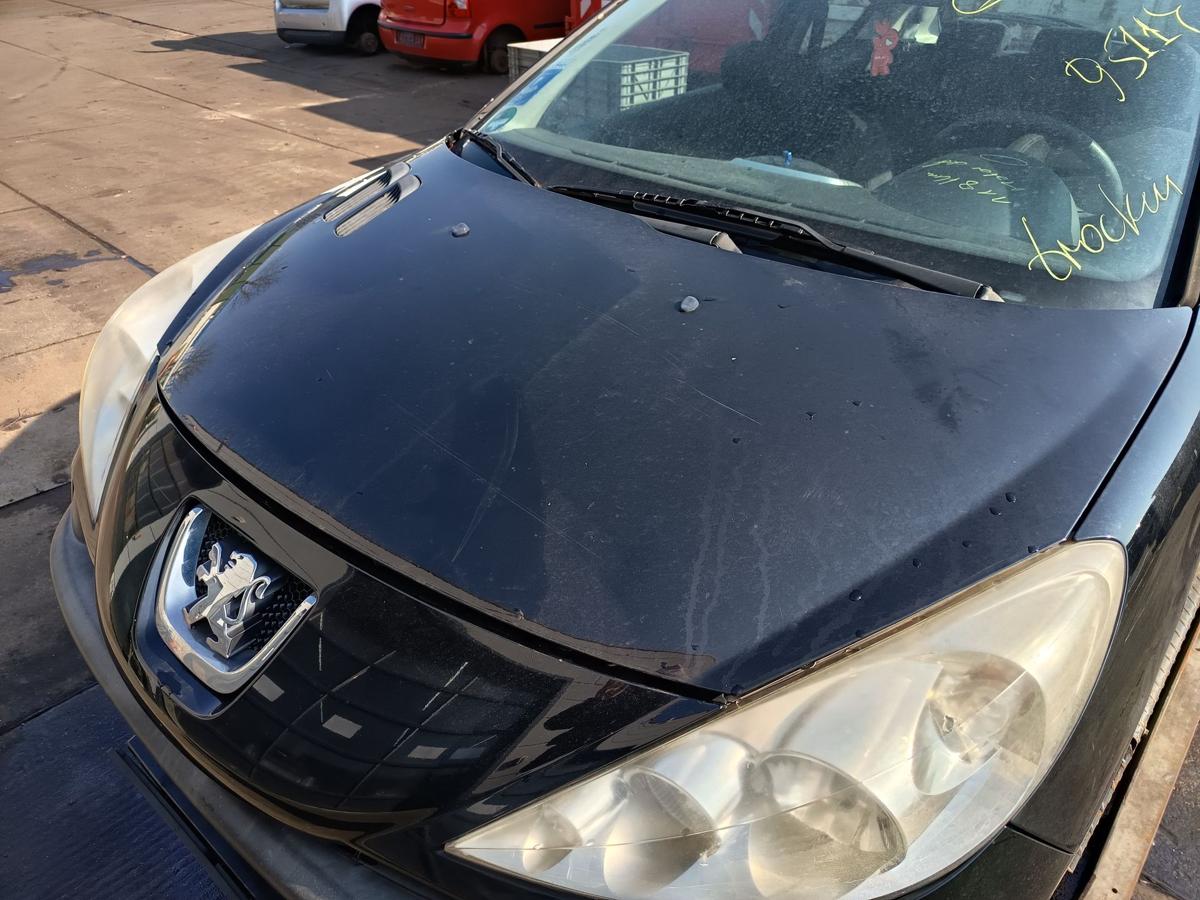 Peugeot 206+ original Motorhaube Deckel vorne KTV Perla Schwarz Baujahr 2009