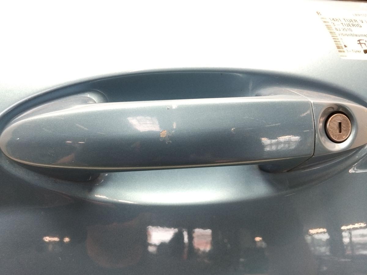 Ford Fiesta JA8 Tür vorn links Fahrertür 3-Türer visionblaumetallic BJ2010