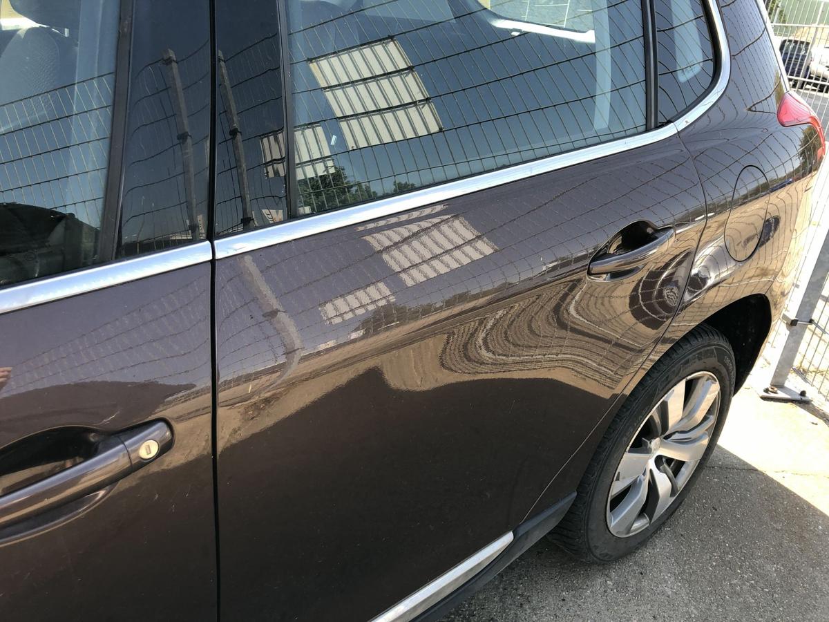 Peugeot 2008 I CU Tür hinten links Fondtür im Rohbau ETV Braun Makaha