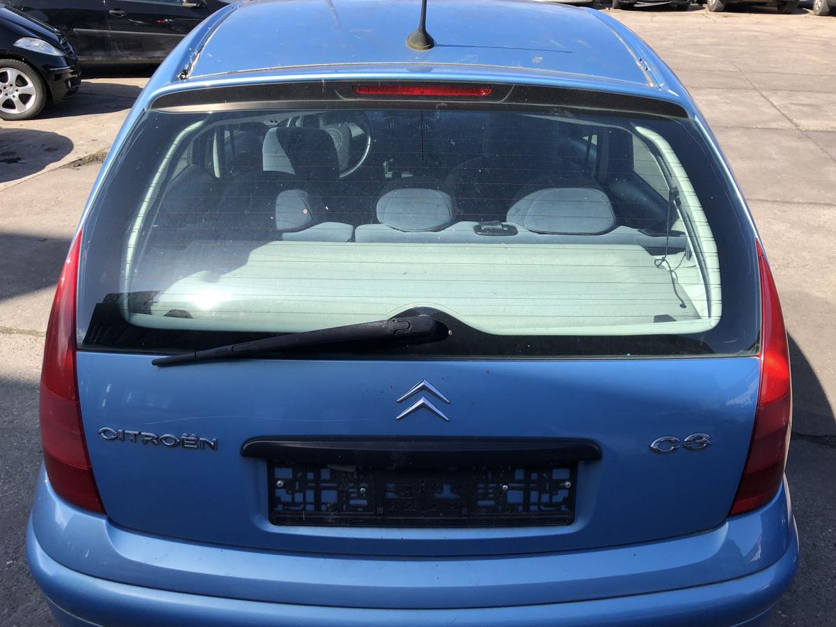 Citroen C3 Typ F Heckklappe mit Heckscheibe Kofferklappe Heckdeckel KMY Blau Met