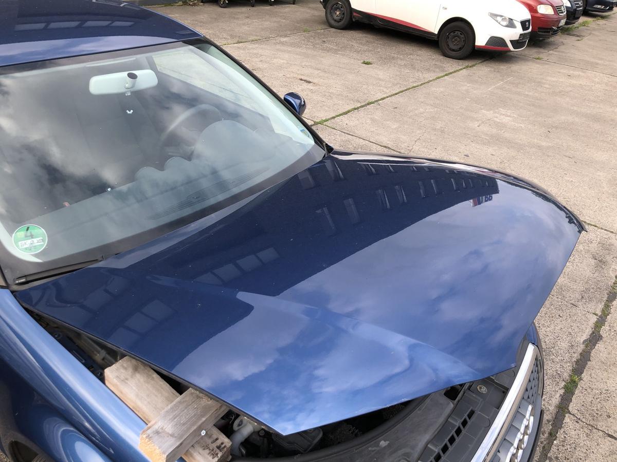 Audi A3 8P ab05 Motorhaube Haube Klappe Deckel vorn LZ5C Mauritius Blau Met 3-T