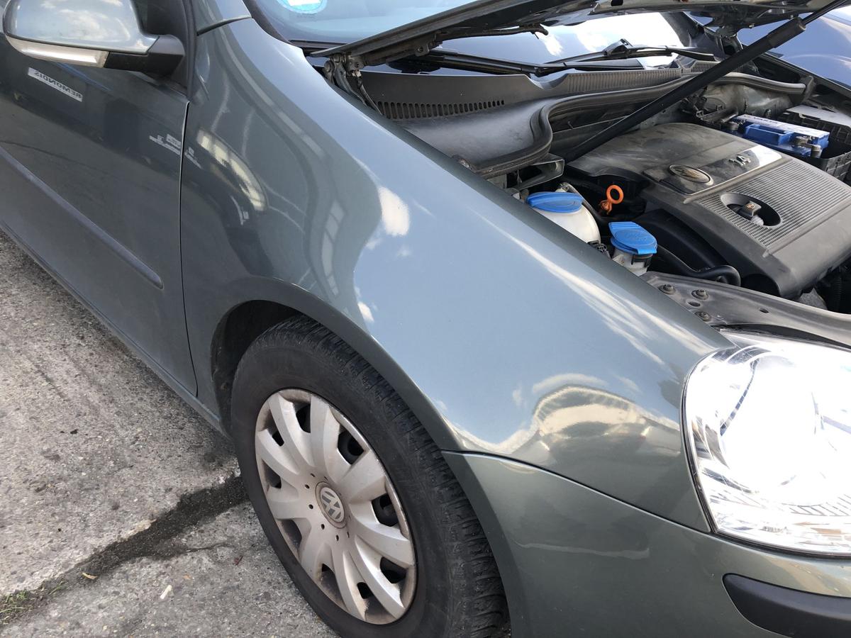 VW Golf 5 V 1K Kotfl&uuml;gel vorn rechts Beifahrerseite LA6Q Sagegreen kein OE