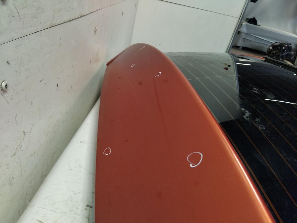 VW Golf Plus 5M Heckklappe LA3X Sunsetred mit Heckscheibe BJ2006 Rost